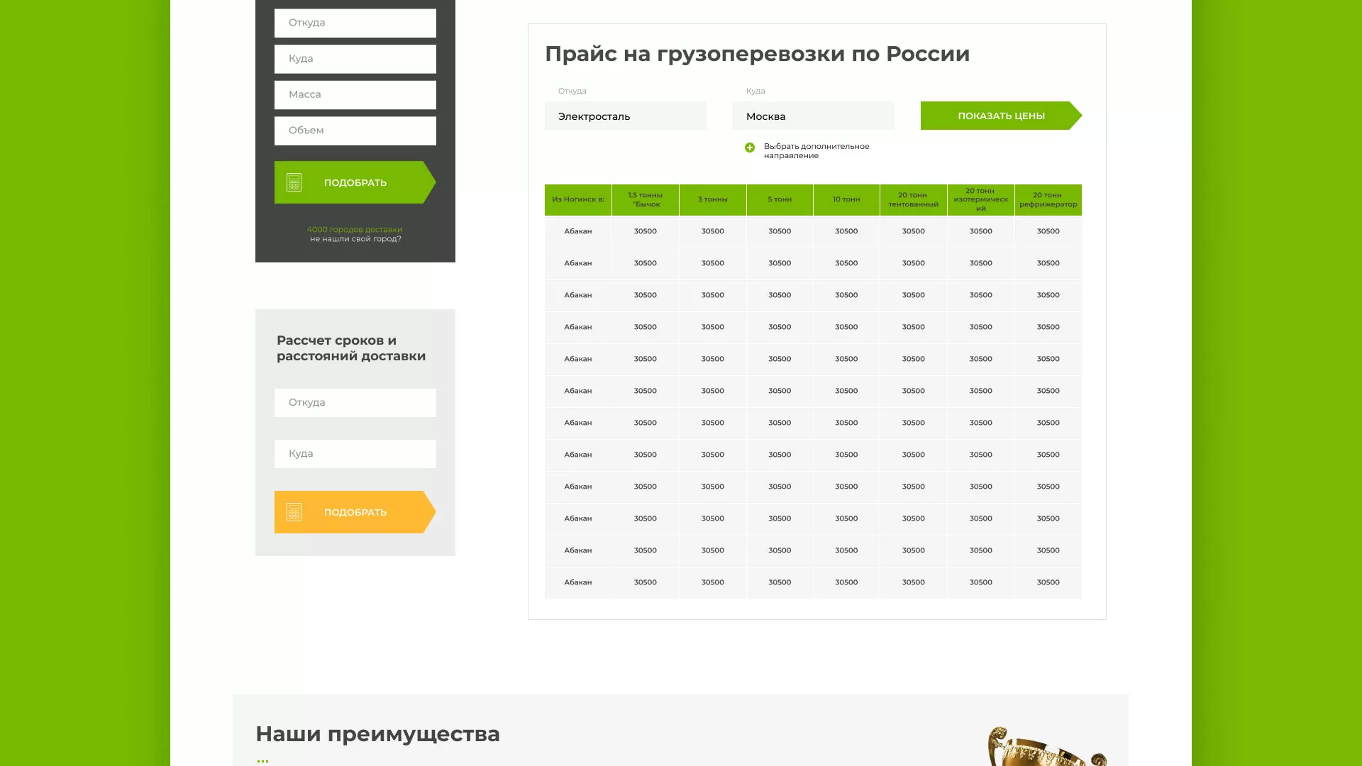 Разработка логотипа и сайта компании «Инком-Логистика» в Гвардейске