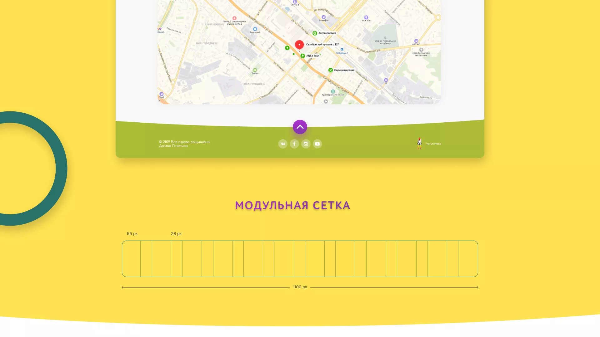 Разработка сайта детского активити-клуба «Домик гномика» в Гвардейске