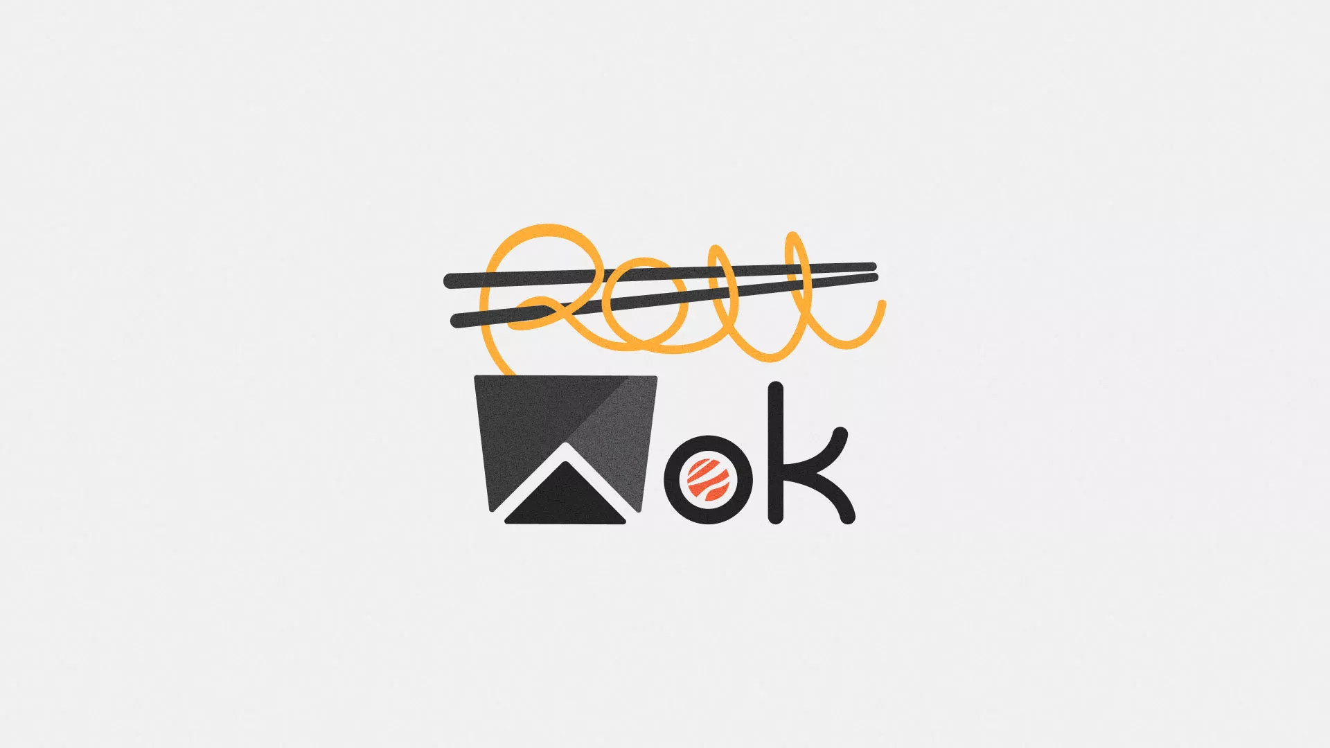 Разработка логотипа в Гвардейске для суши-бара «Roll Wok Club»